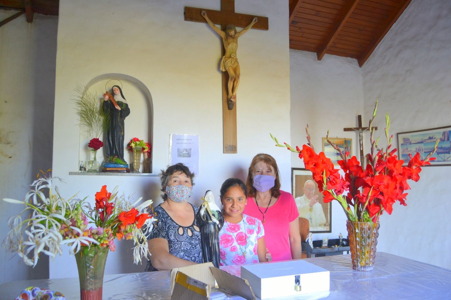 Capilla Santa Rita: continúan con las refacciones 