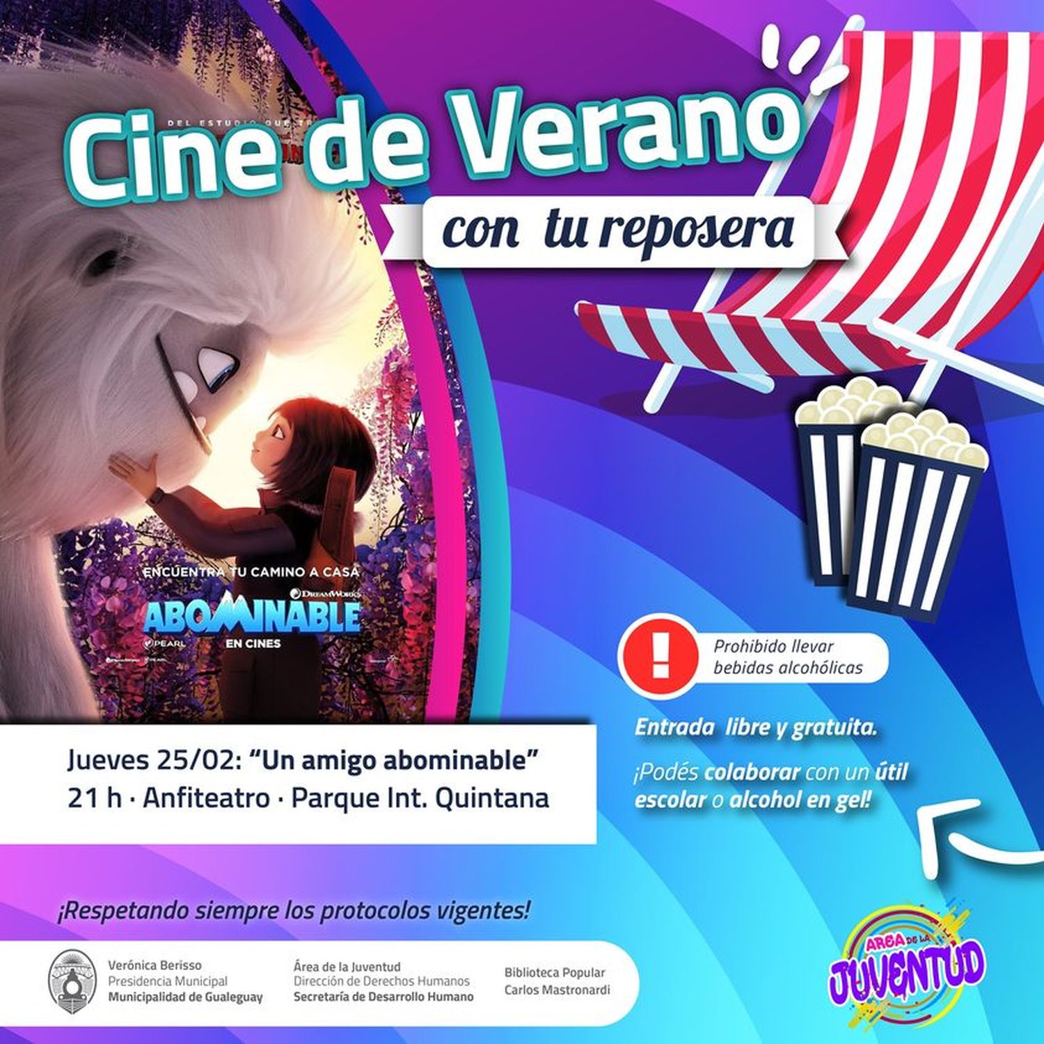 Cine de Verano con tu reposera