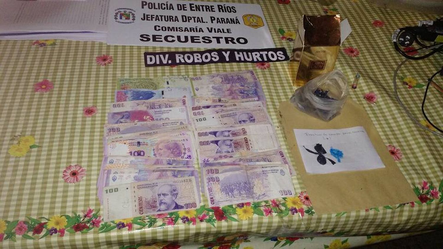 En una vivienda de la ciudad de Viale secuestraron cocaína y dinero