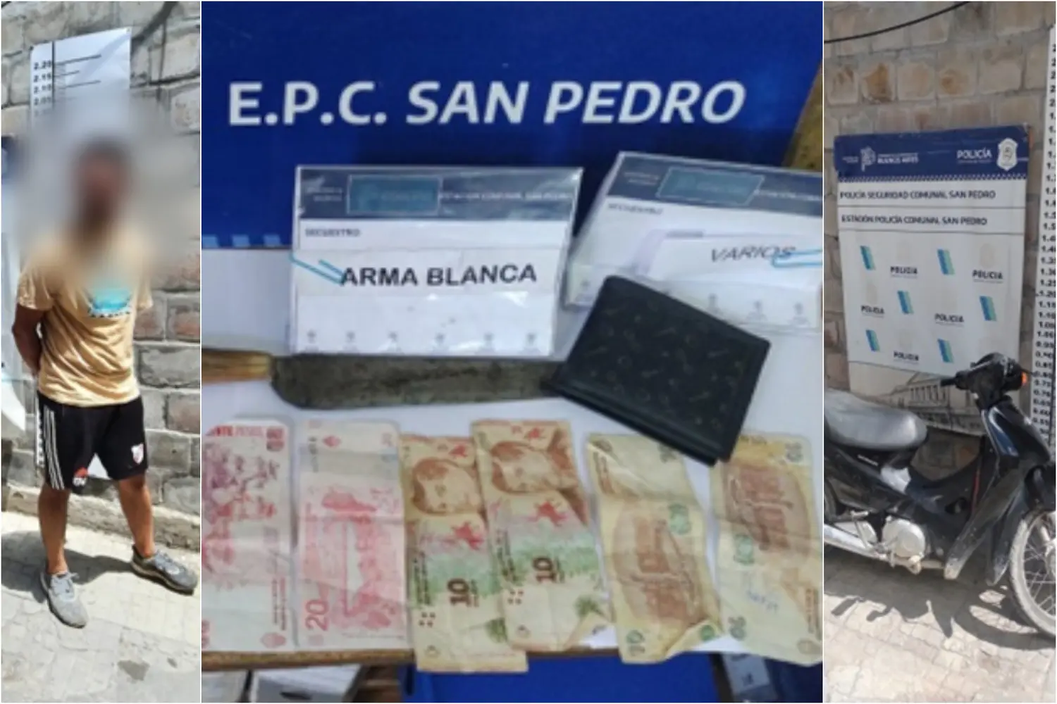 Detuvieron a delincuente tras raid delictivo: asaltó dos comercios a mano armada y tenía pedido de captura