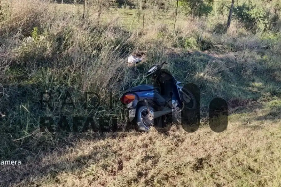 El vehículo abandonado