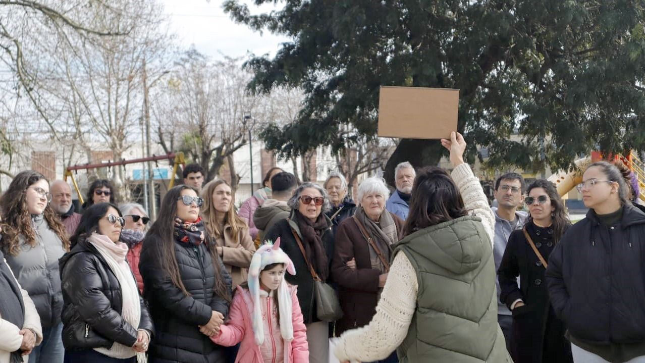 Recorrida. Se realizó el circuito “Huellas urbanas”
