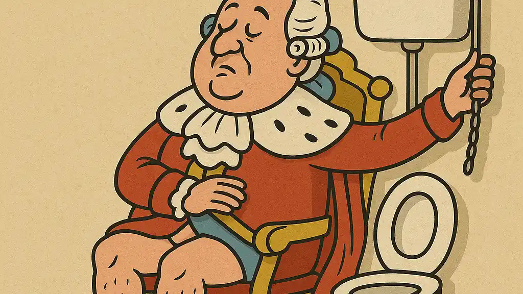 Luis XVI, en su trono de porcelana: cuando la impunidad se sienta cómoda y las cadenas del poder ya no tiran de nadie.