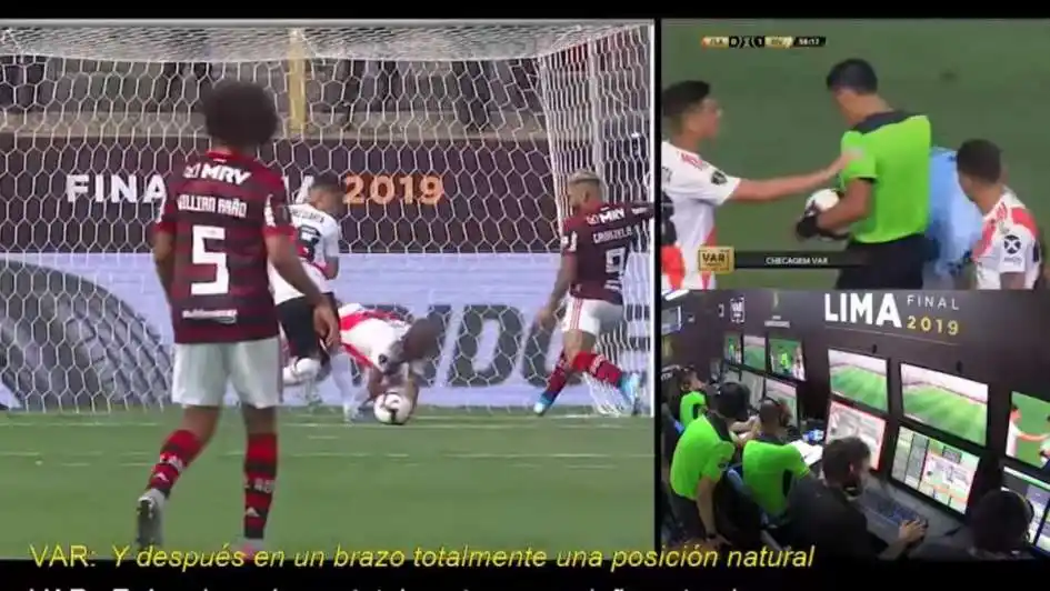 Las charlas entre el VAR en River – Flamengo
