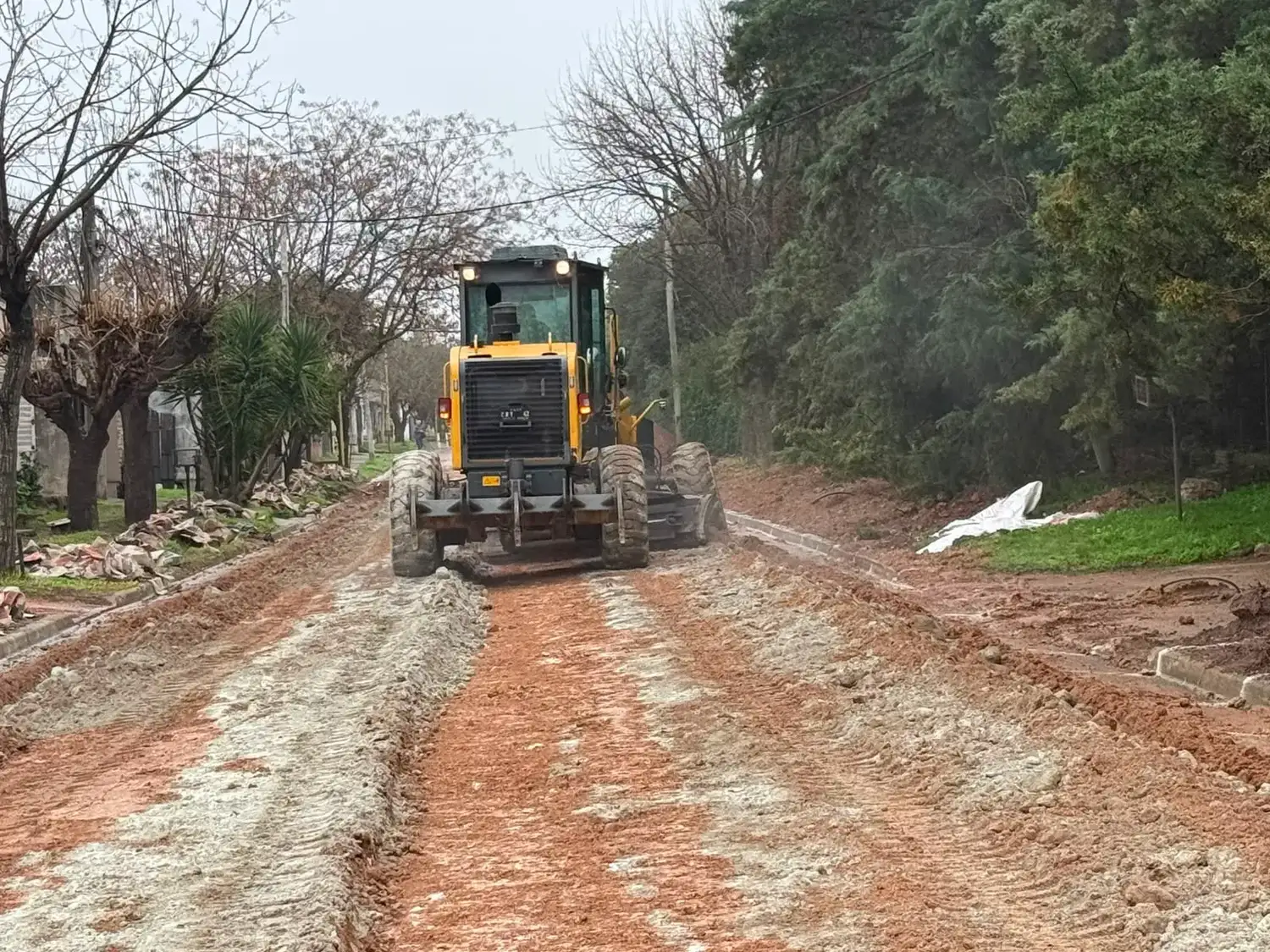 La reconstrucción de Perigán finalizará en los próximos días con el asfaltado del último tramo