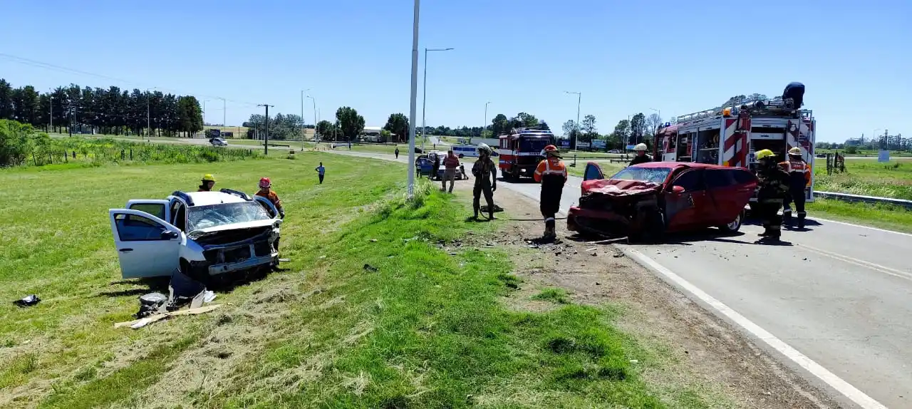 Accidente con lesionados sobre Ruta Nacional 131 en cercanías de la rotonda