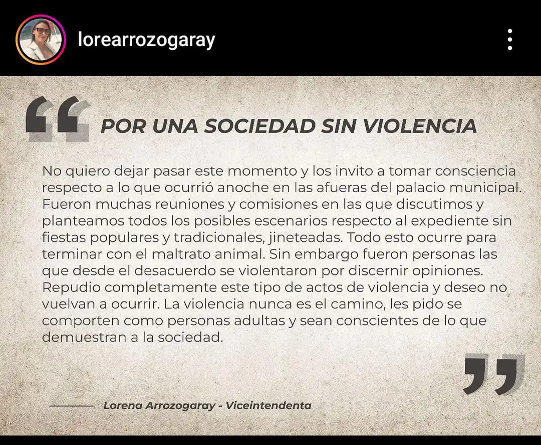La viceintendenta repudió la agresión a los proteccionistas