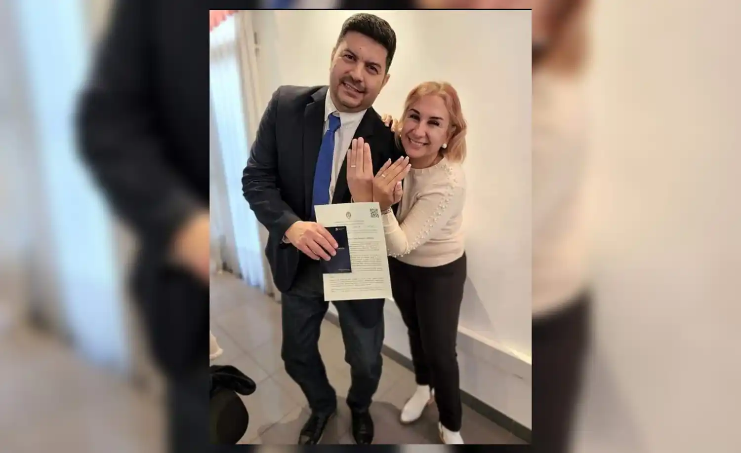 Cristian Novaro recibió el alta médica y se casó en La Plata