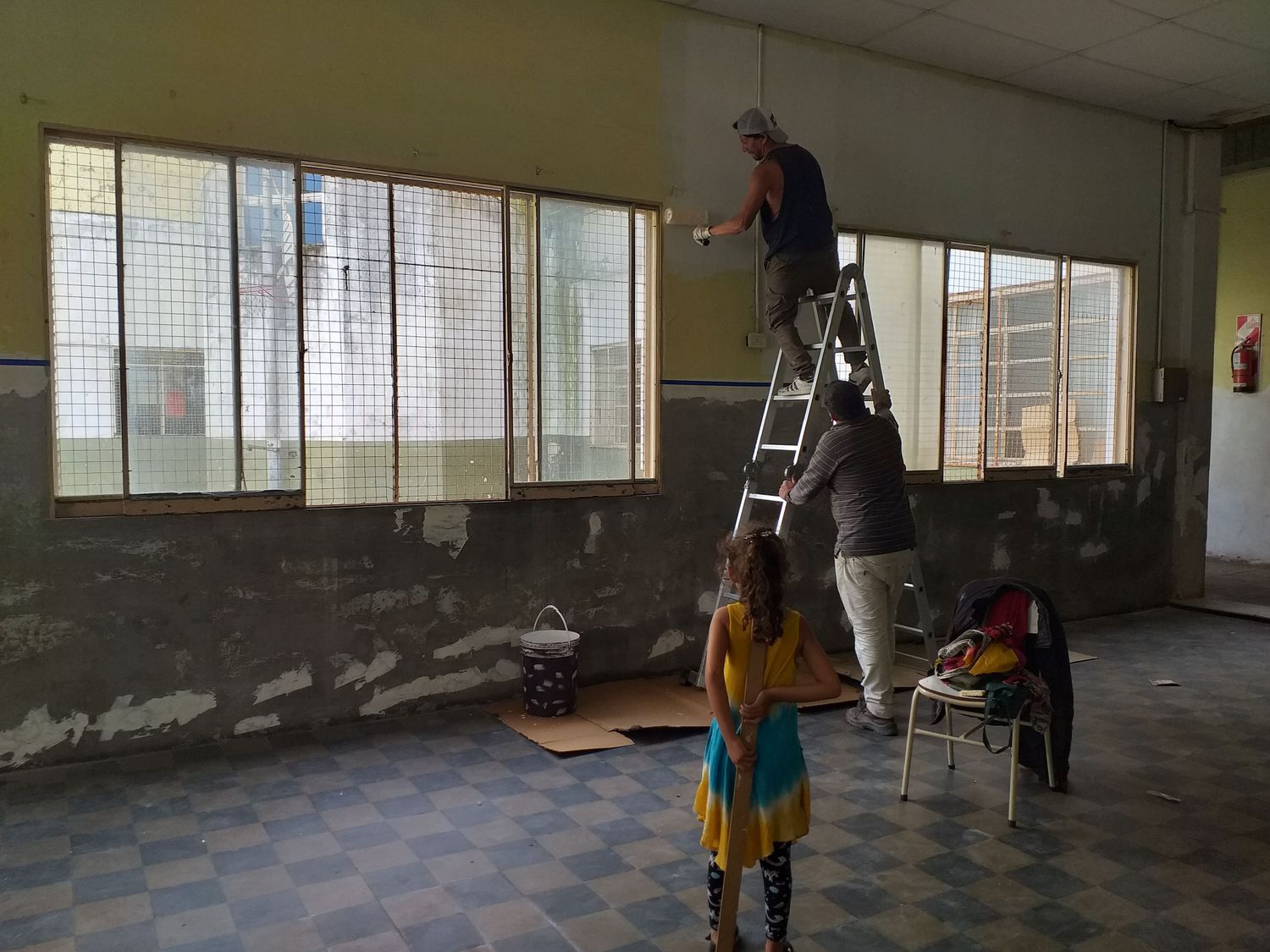 Escuela 1: refaccionan el edificio y recibieron donación de Amigos de La Opinión