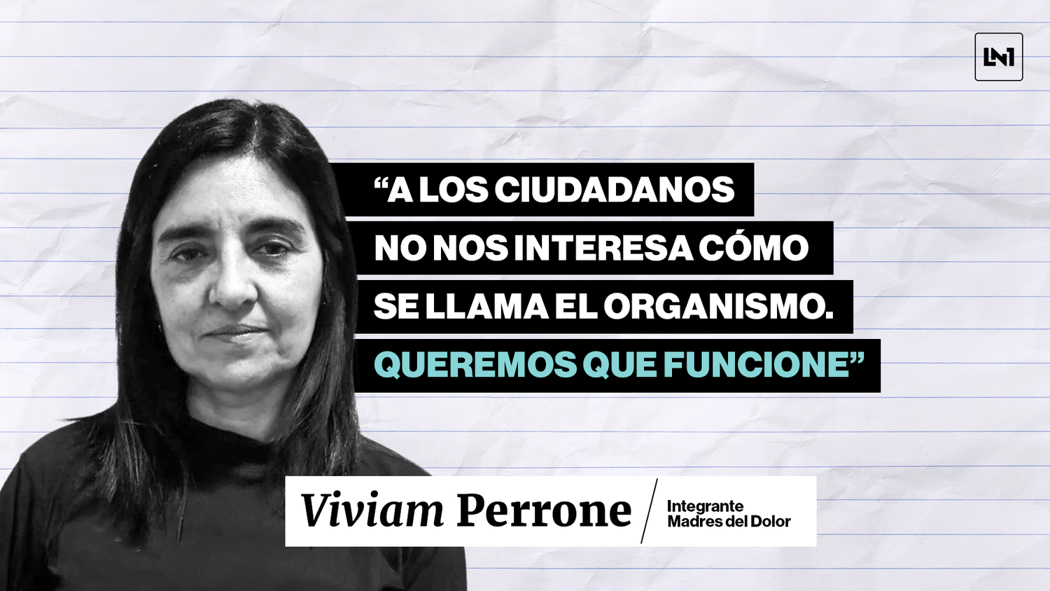 Viviam Perrone, tras el cierre de Vialidad: "Lo que importa no es el nombre, sino cuántas vidas se van a salvar"