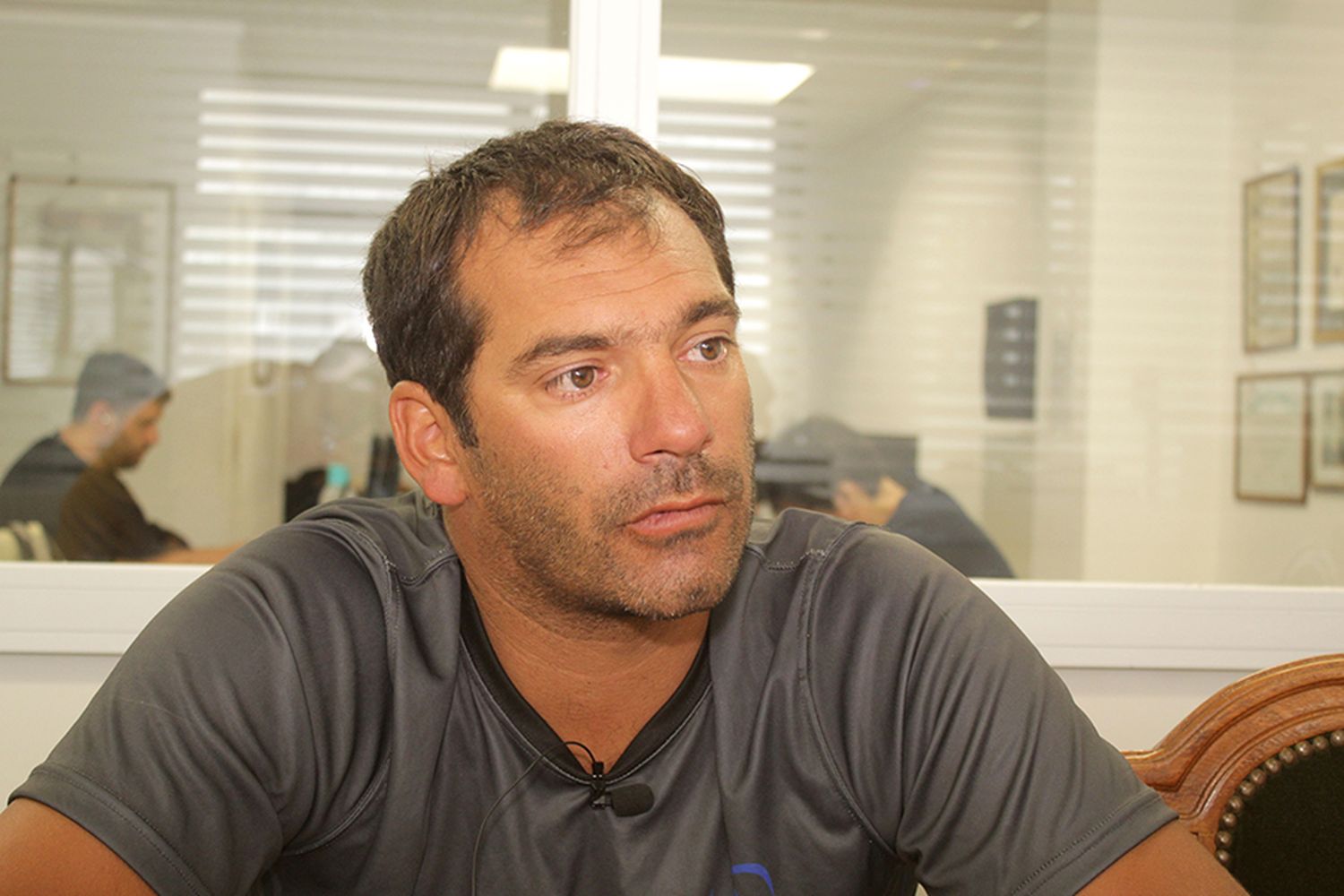 Mauro Mazzucchelli. En las instalaciones de Ecos Diaros
