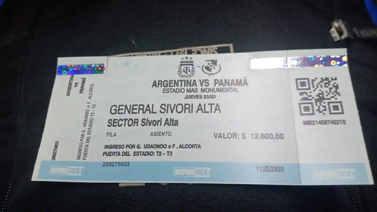 Se sumó la voz de un joven que había comprado entradas para el partido en Santiago del Estero.