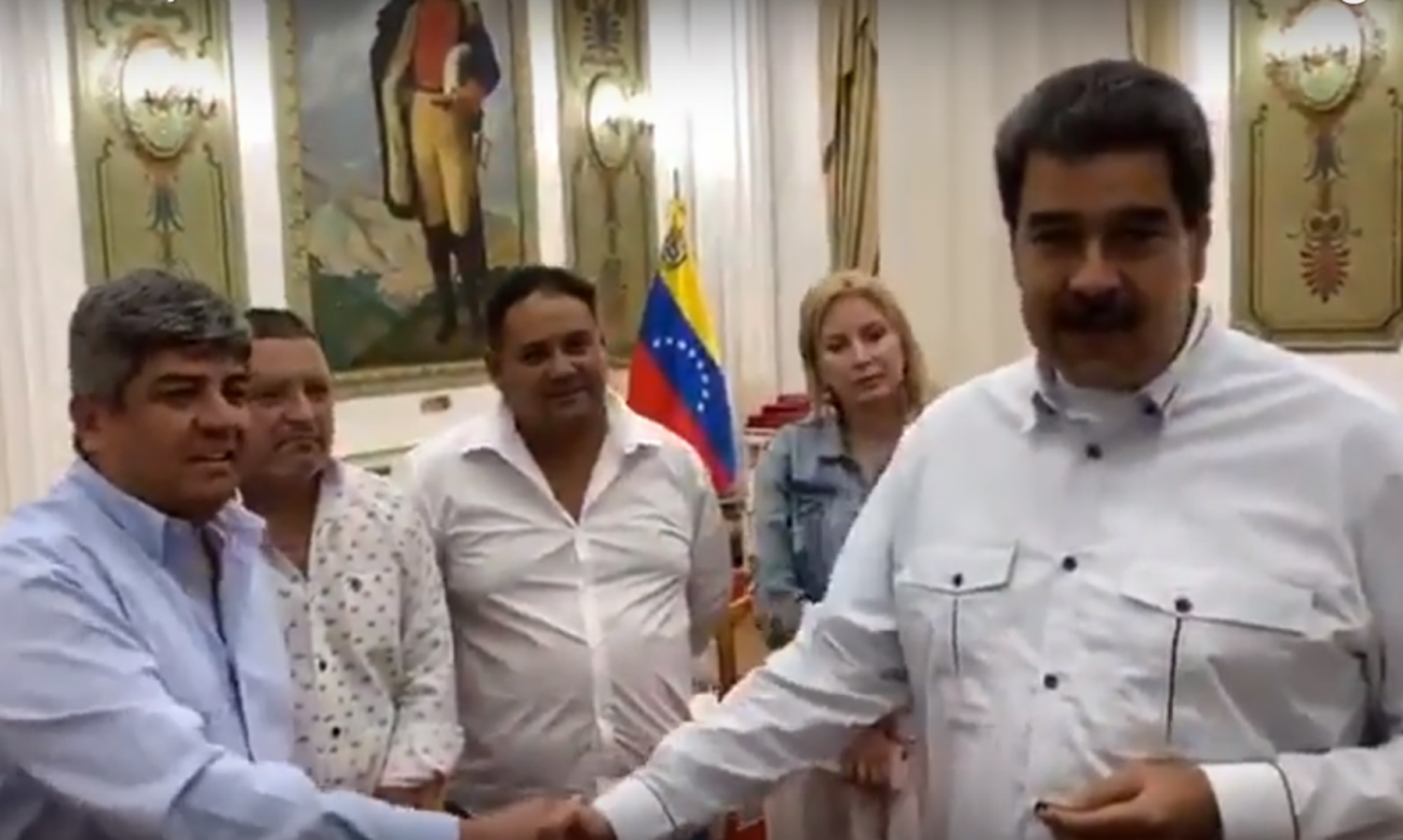 Moyano reivindicó el régimen de Maduro y le dijo: "Peleamos contra Macri y le ganamos"
