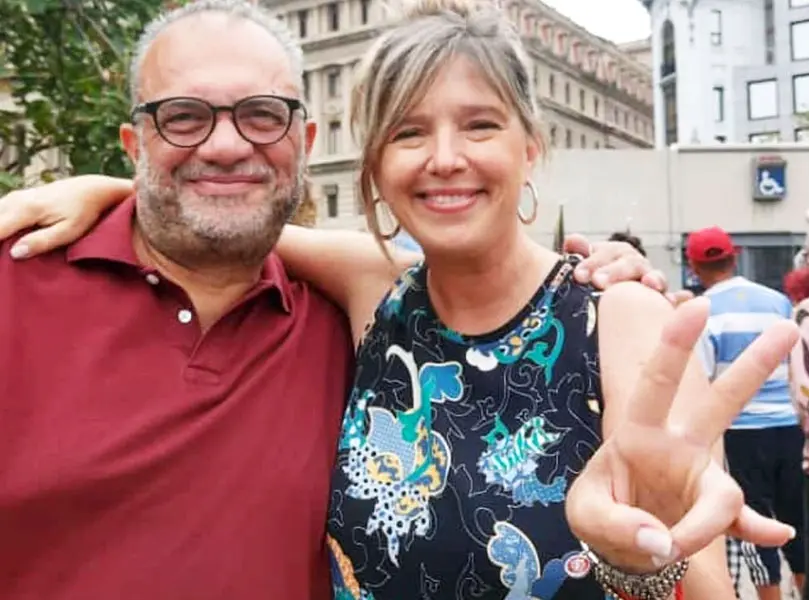 Encuentro de Roberto Gómez con Cristina Alvarez Rodríguez