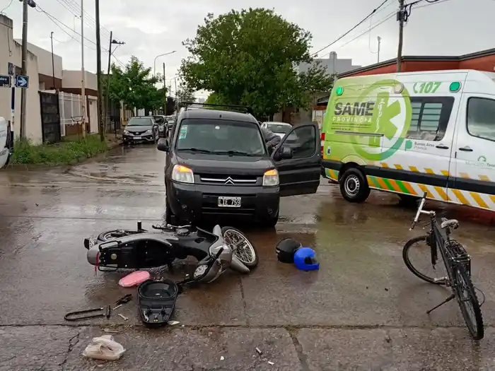 Una mujer y un menor fueron hospitalizados tras un choque en Arenales y Chaco