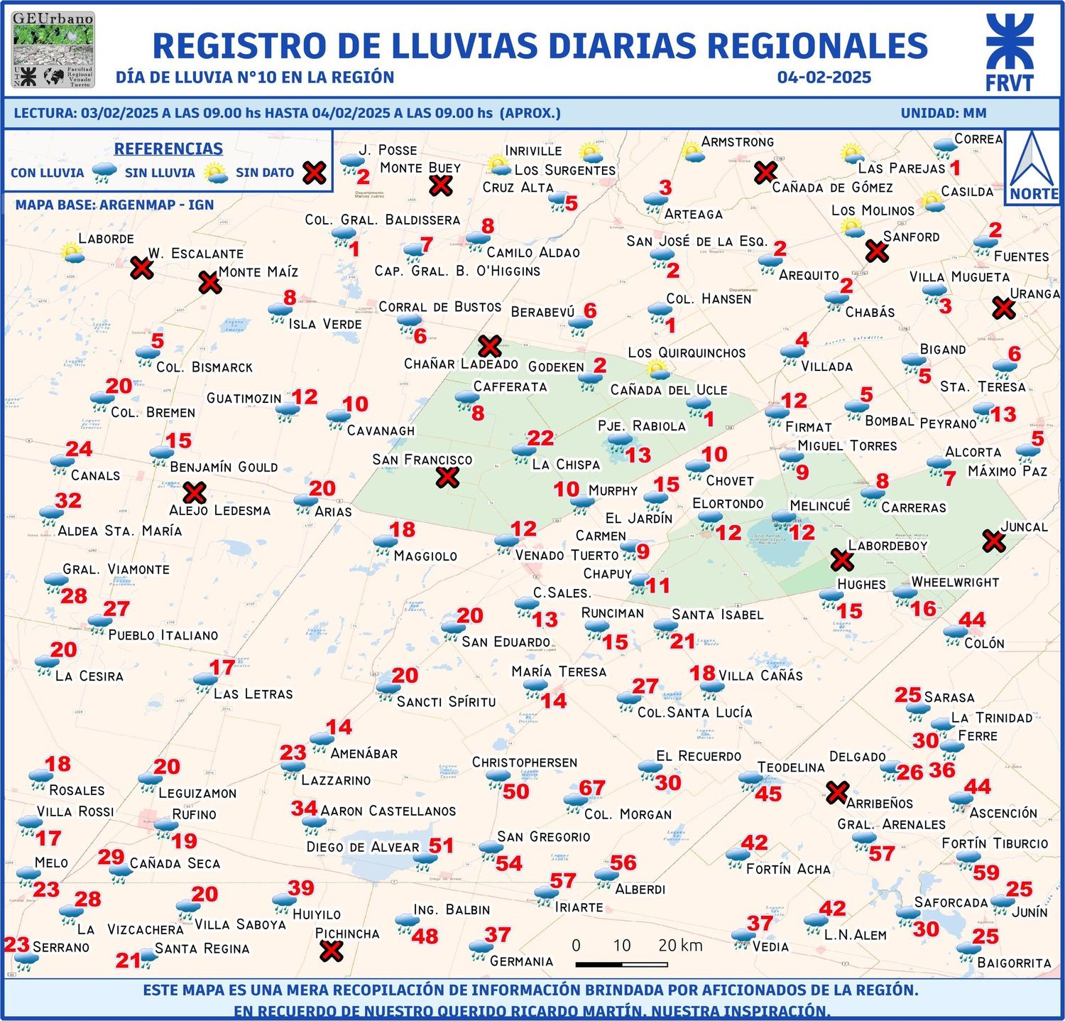 Lluvia caída