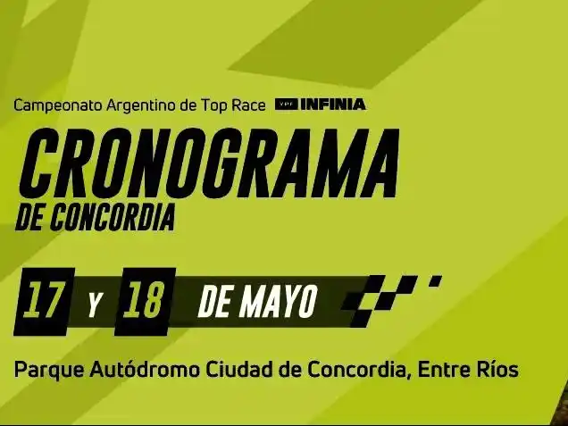 Concordia recibe a la fecah  del Top Race. Foto:Top Race