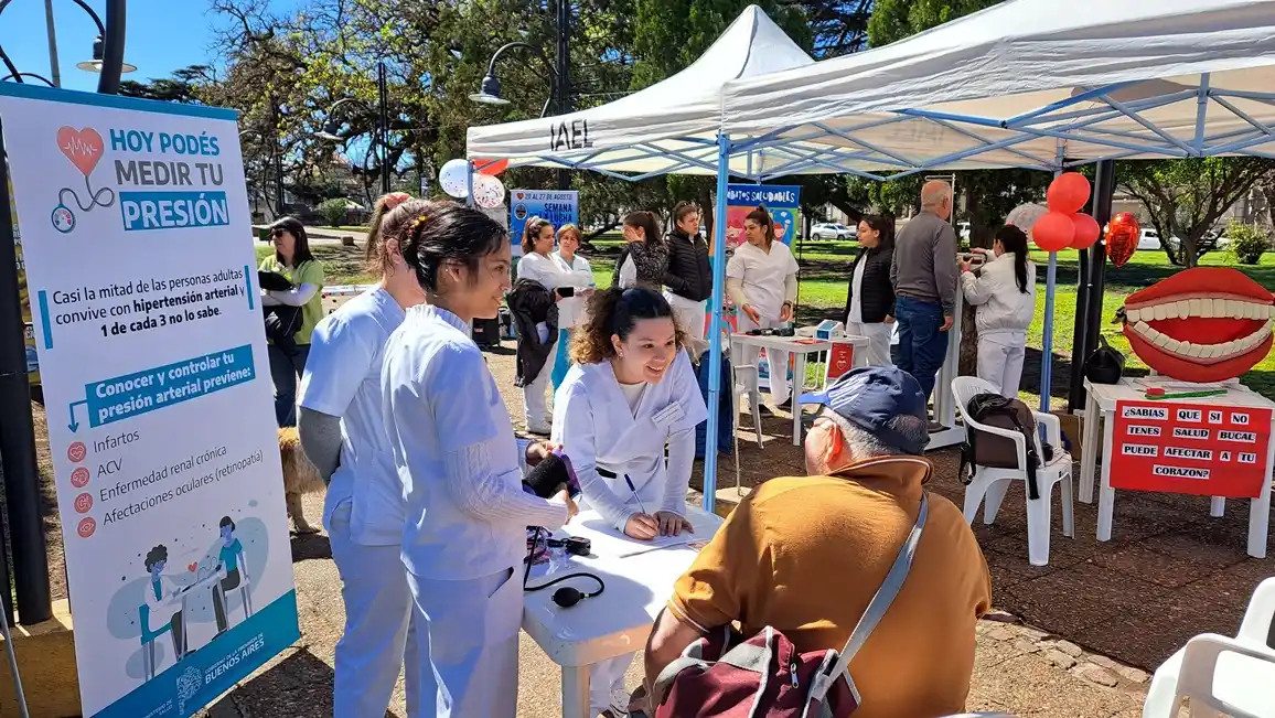 En la plaza. Se realizó una jornada preventiva
