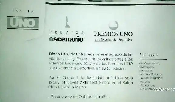 Premios Escenario y Premios UNO