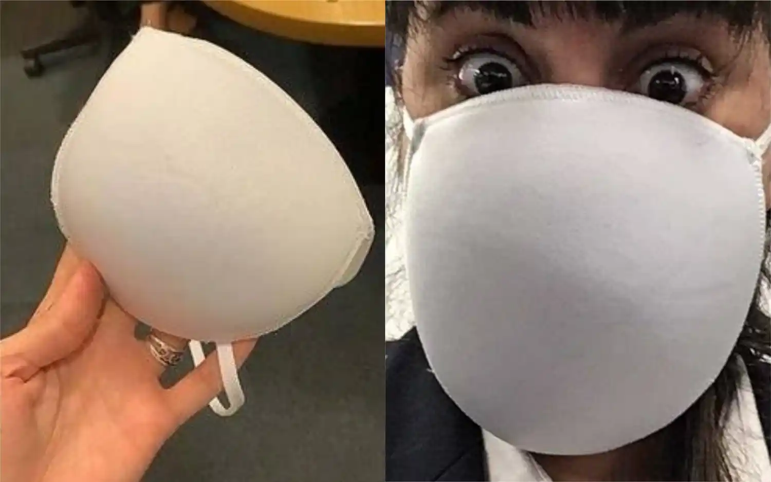 El Banco Macro entregó a sus empleados insólitos barbijos hechos con corpiños: "Nos vieron cara de teta"