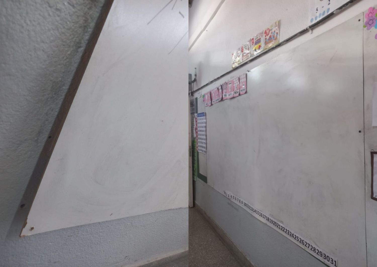 Escuela 7: necesitamos pizarras nuevas