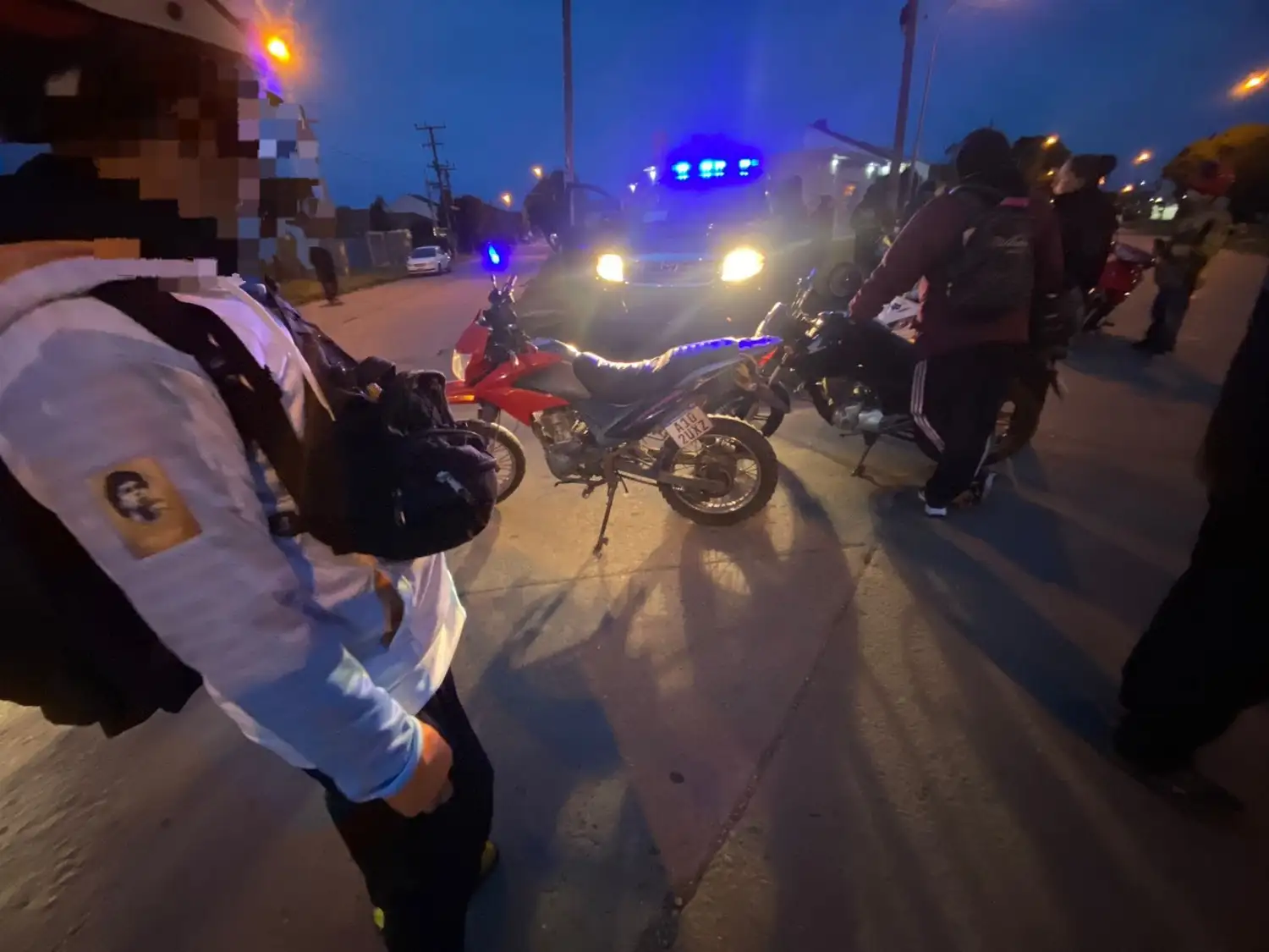 El operativo en el que se secuestraron las motos reunió a varias fuerzas.