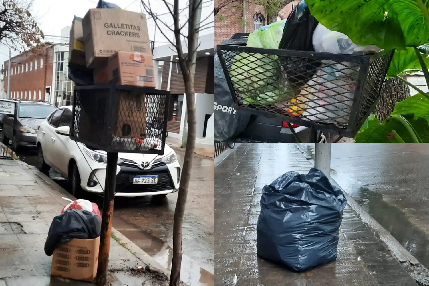 Los residuos sin recolectar comenzaron a acumularse en diversos puntos de la ciudad.