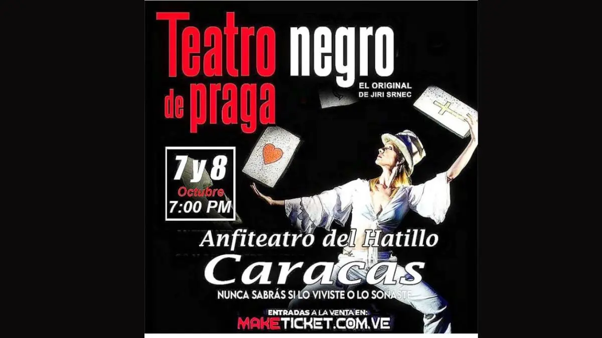 DOS ÚNICAS FUNCIONES: Teatro Negro de Praga se presenta en El Hatillo