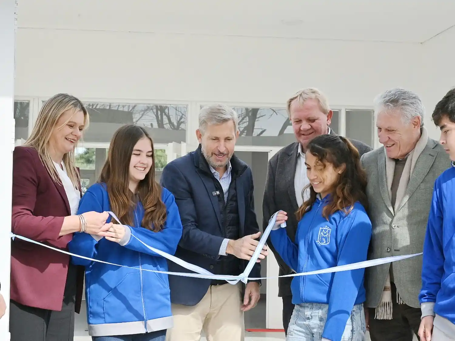 Frigerio inauguró una nueva escuela secundaria en Libertador San Martín