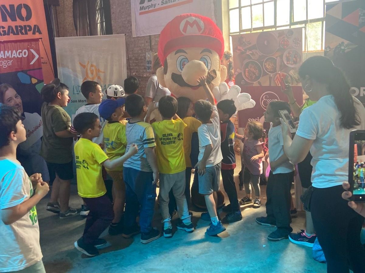 Buena cantidad de niños se sumaron a la propuesta.