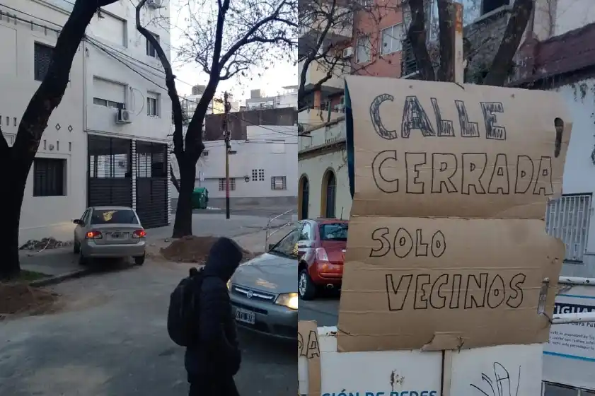 Caos en el centro: vecinos denuncian que los autos circulan por la vereda
