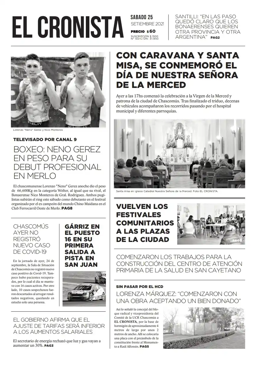 TAPA 25 SETIEMBRE 2021