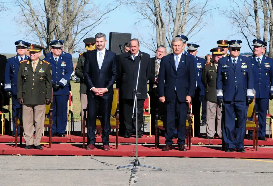 Con la presencia de Peña y Aguad, se conmemoró el 37mo. aniversario del Bautismo de Fuego
