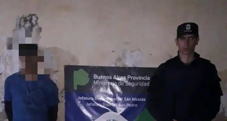 Intentó entrar a una casa escalando una pared y lo detuvieron