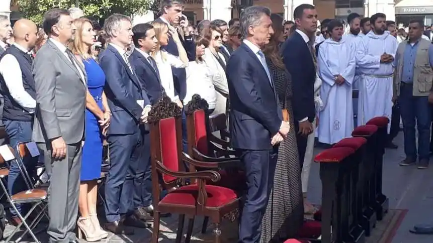 Macri participó en Salta de la misa de la Fiesta del Señor y la Virgen del Milagro
