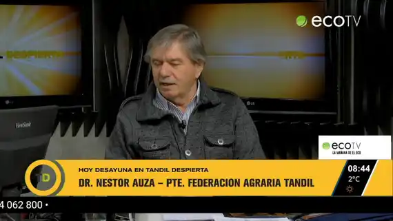 Néstor Auza y la filial de la Federación Agraria