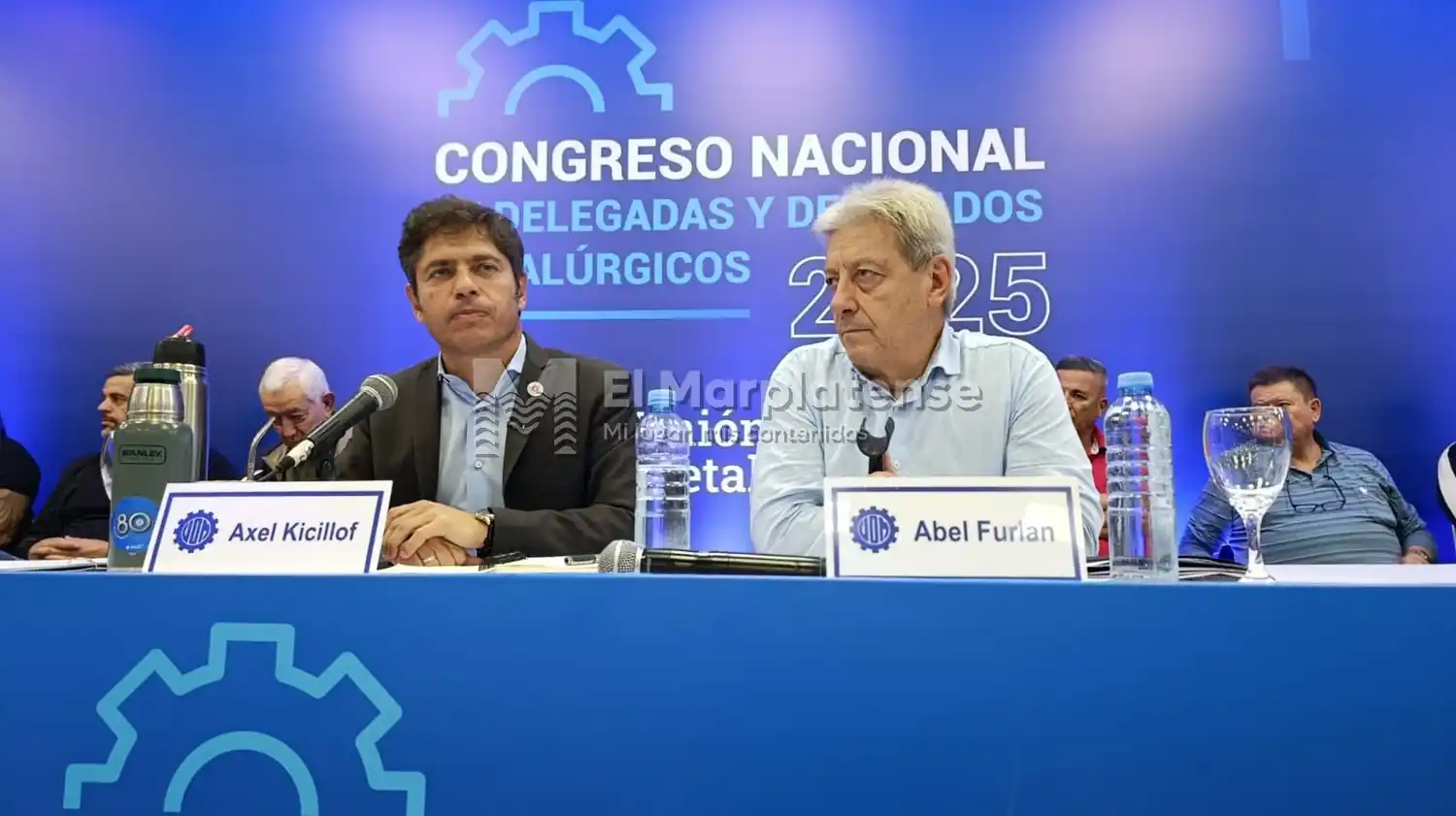 “Toda la industria nacional va camino a la quiebra”: Kicillof respaldó el reclamo metalúrgico en el Congreso de la UOM