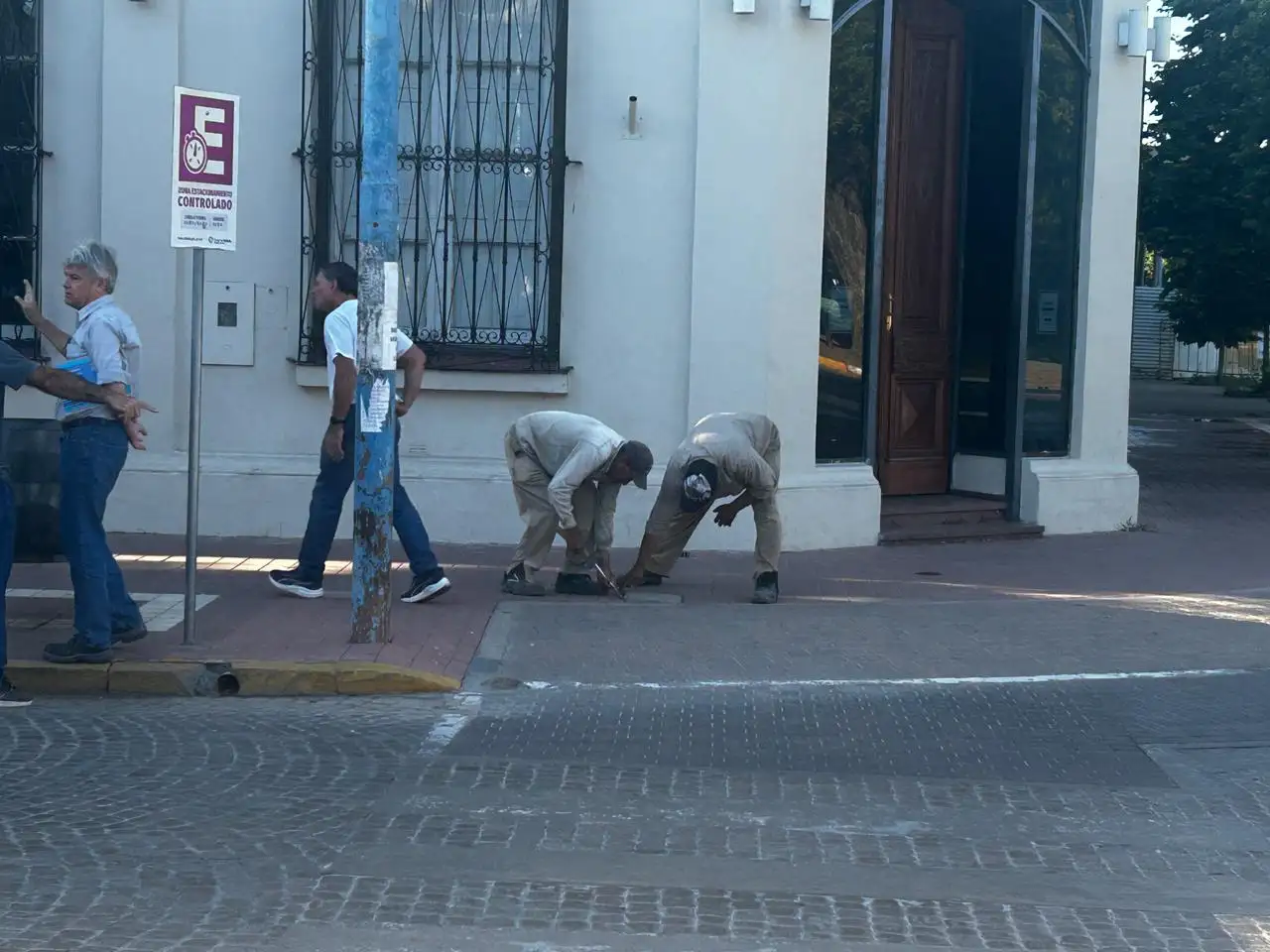 comenzó la obra veredas microcentro rafaela museo historico - 4