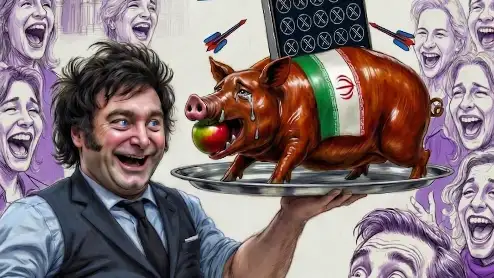 Servida. Javier Milei apuntó directamente a la extorsión de Marcela Pagano.