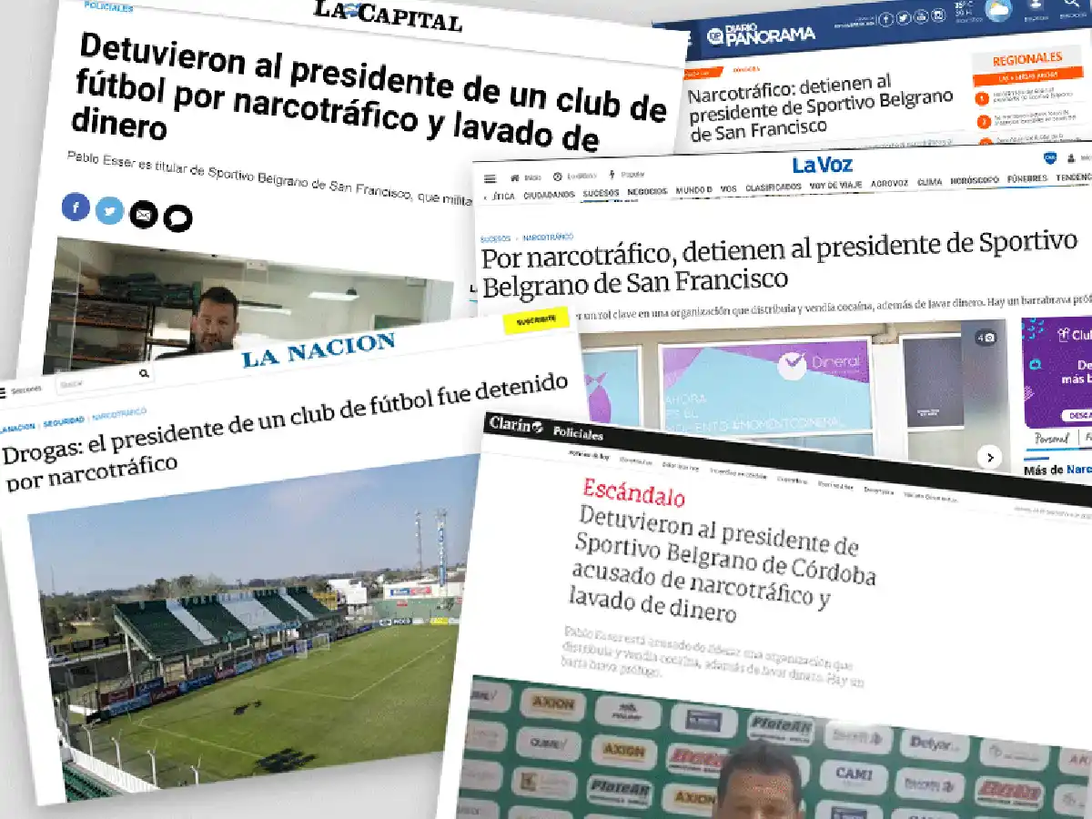 La detención de Pablo Esser es titular en los medios nacionales 