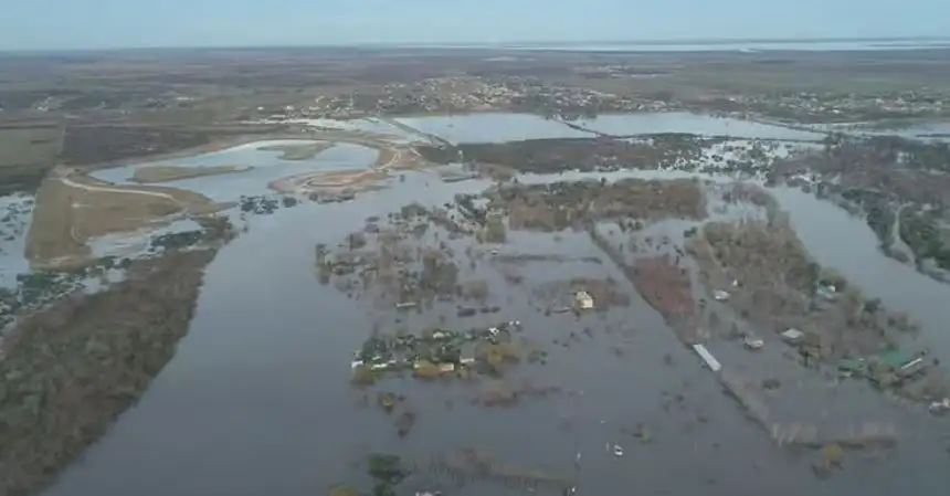 Gualeguay y Gualeguaychúbajo agua si el calentamiento global sube 3º