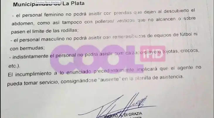 Polémica disposición en la Municipalidad de Mar del Plata