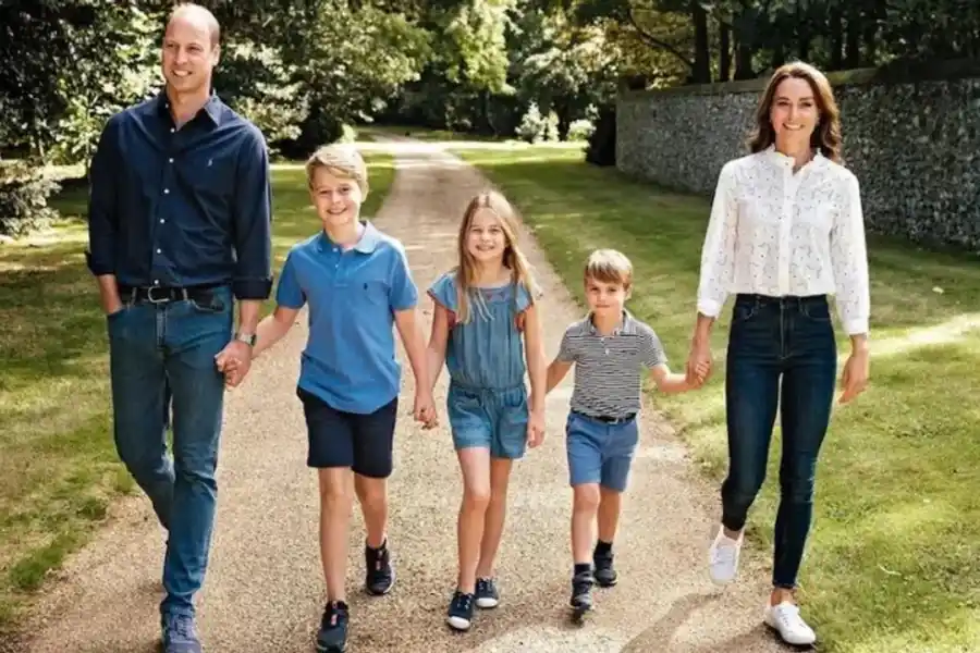 William, Kate y sus tres hijos