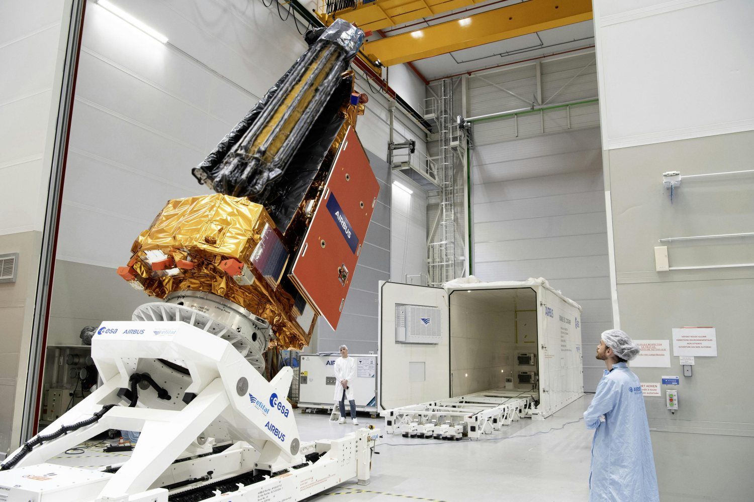 ESA’s Biomass Satellite, Built by Airbus, Heads to Launch Site in French Guiana