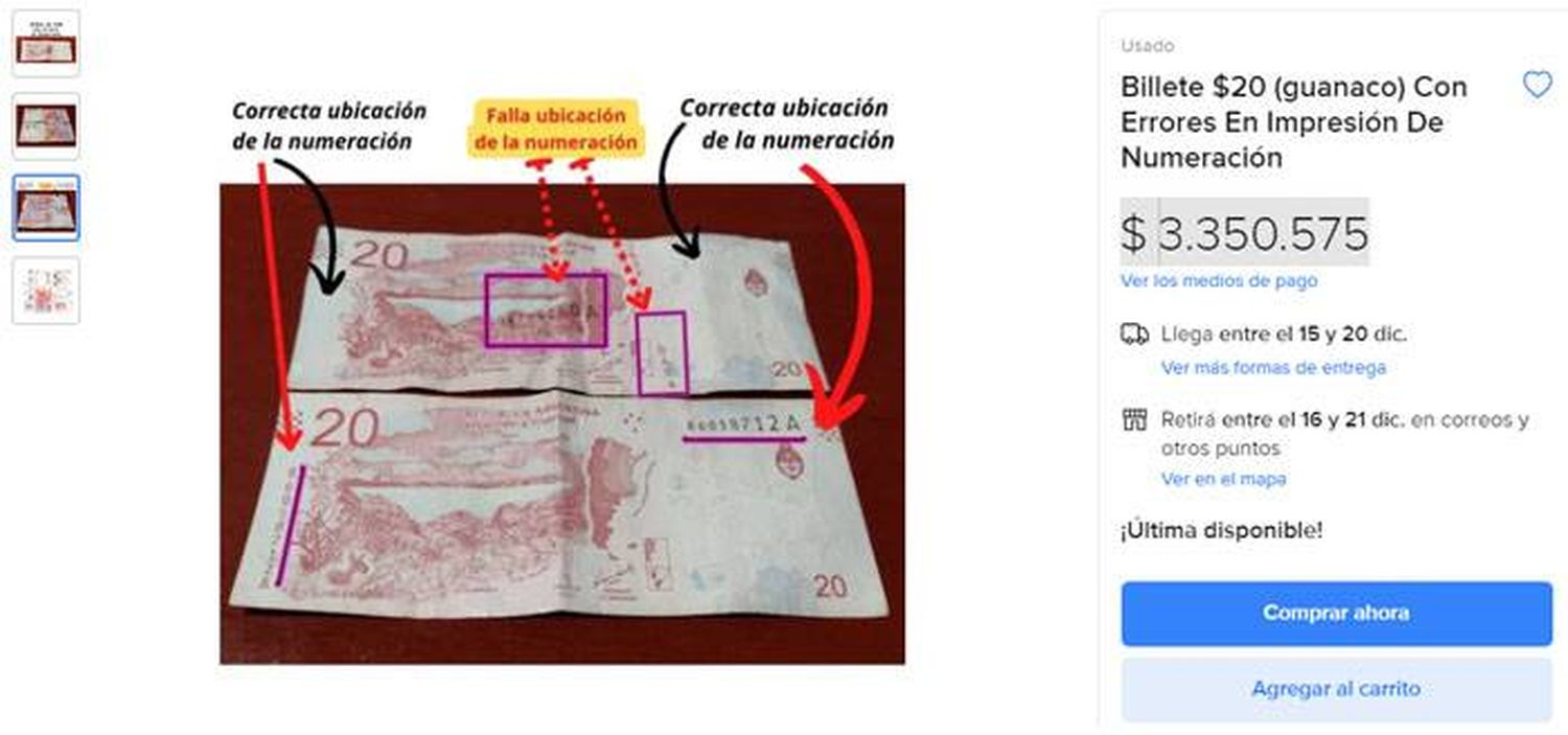 La extraña publicación de un concordiense  en Mercado Libre