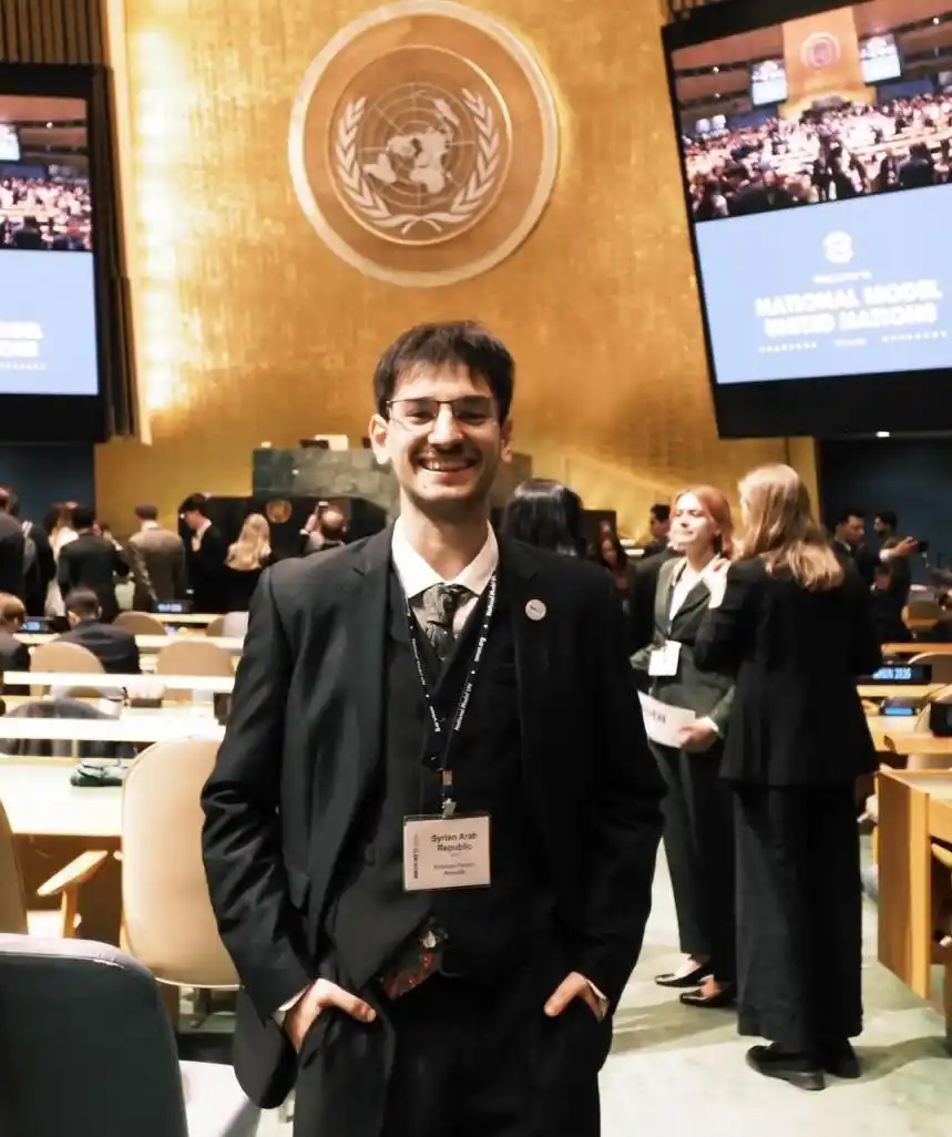 Esteban Almeida en la Ceremonia de cierre en la Asamblea General de Naciones Unidas--