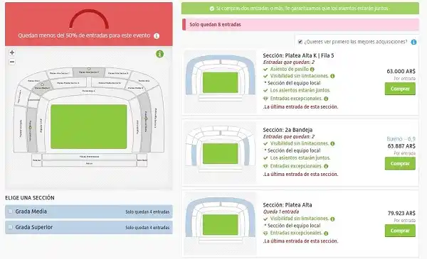 Boca puso a la venta las entradas y explotó la reventa por internet