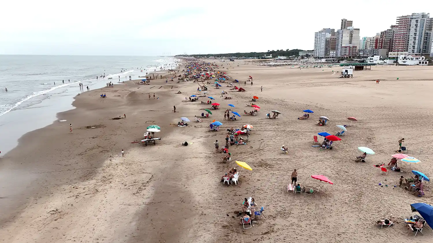Día de playa. En el inicio del otoño