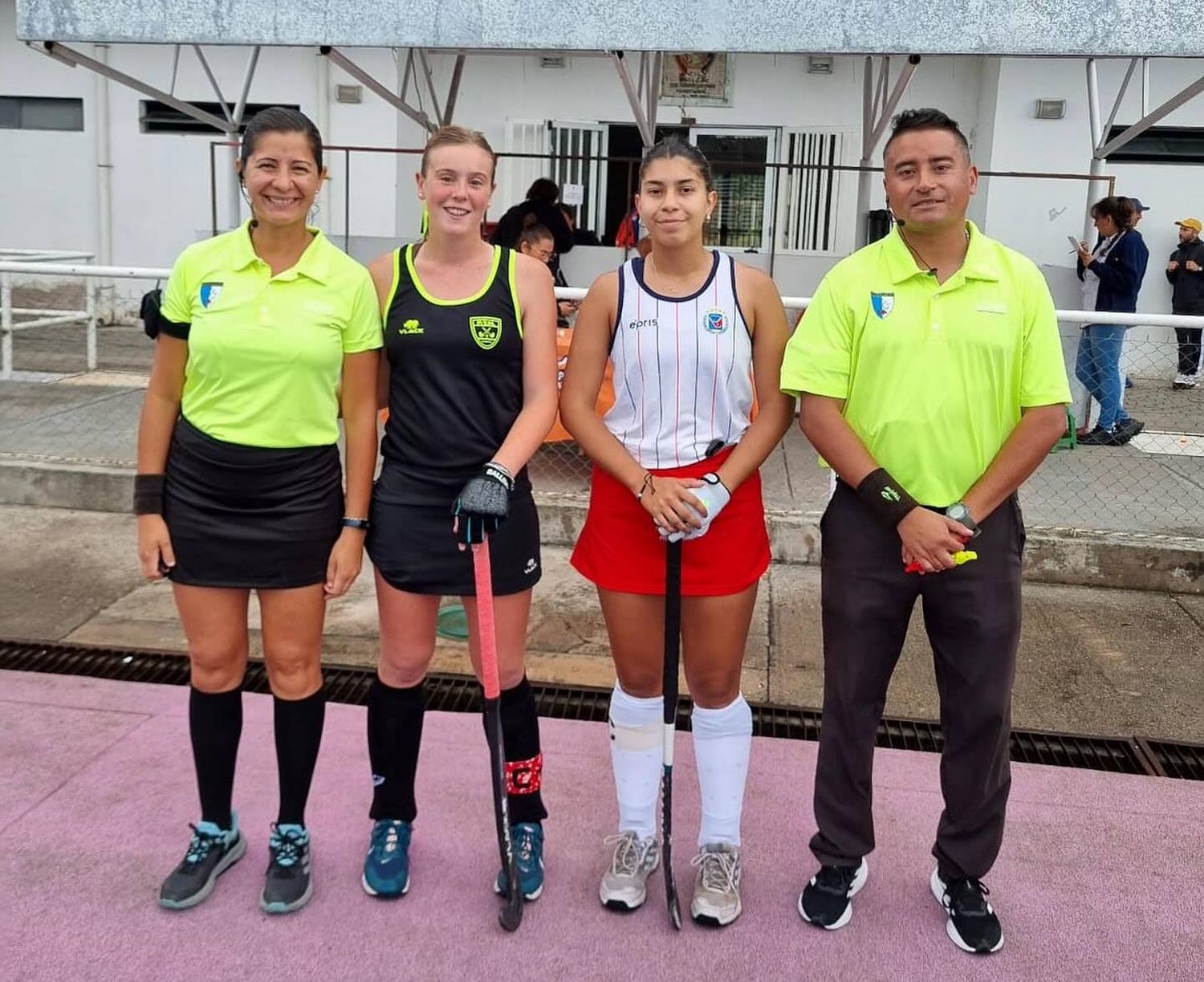 La capitana Martina Lasarte en la previa del duelo con Córdoba.