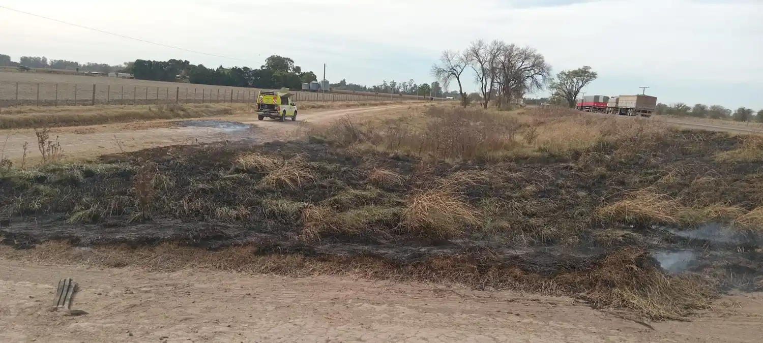 La zona afectada por el fuego.